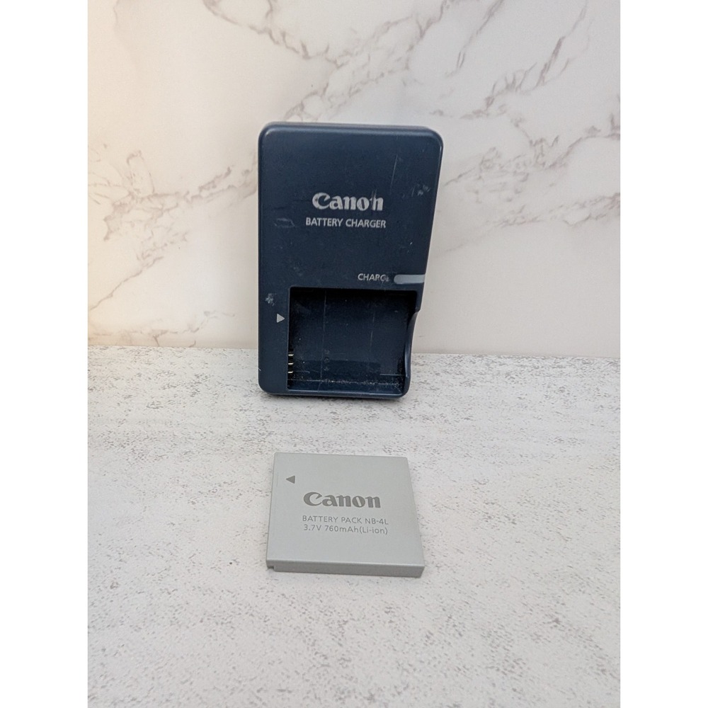 Canon CB-2LV G Battery Charger with NB-4L Li-ion Battery Pack